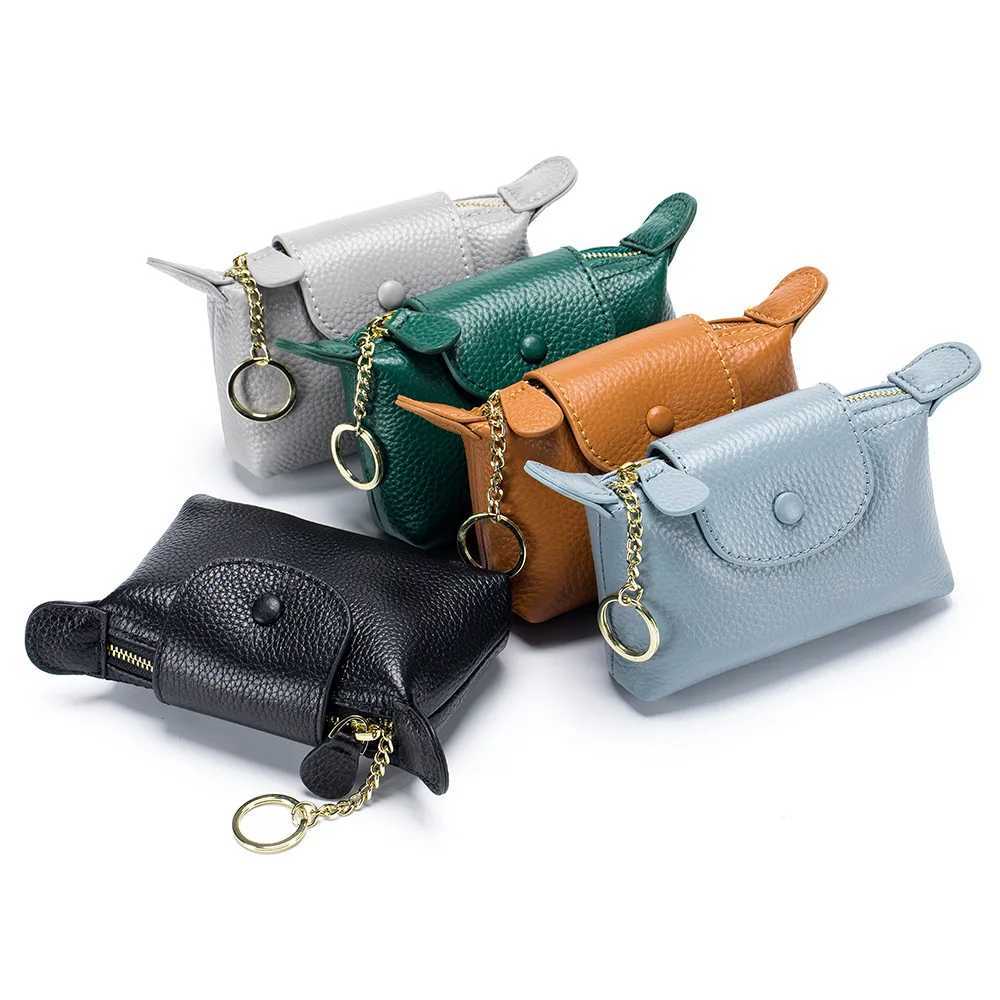 Genuine leather coin wallet small card holder wallet high-quality leather mini trash wallet brand Exquisite clutch bag Z241018