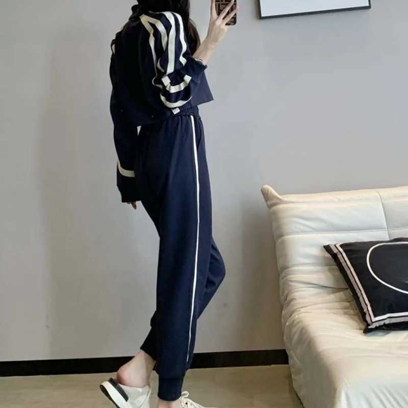 Women's Two Piece Pants New Womens Pants Two Piece Set Spring Autumn Fashion Ladies Trouser Co Ord Clothing Sales Comfortable Top and Bottom Prom