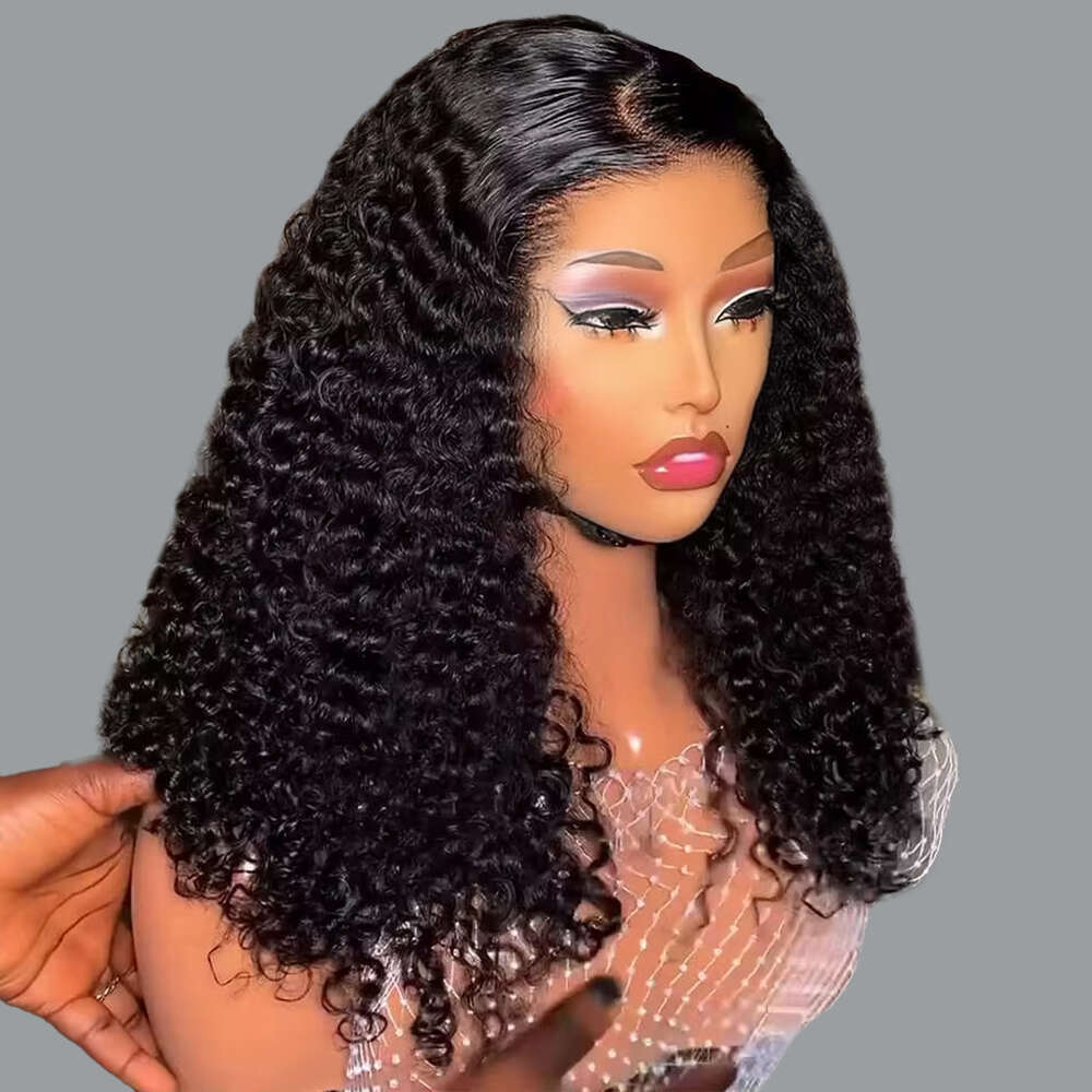 Wave x Deep Lace Frontal Wig Bob Glueless Human Hair Ready To Wear Curly Wigs Closure Pre Cut Preplucked s plucked