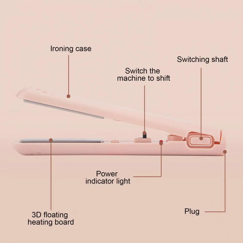 Mini Curling Iron Portable Charging USB Dual purpose Curler Straightener for Smooth and Safe Styling 241018