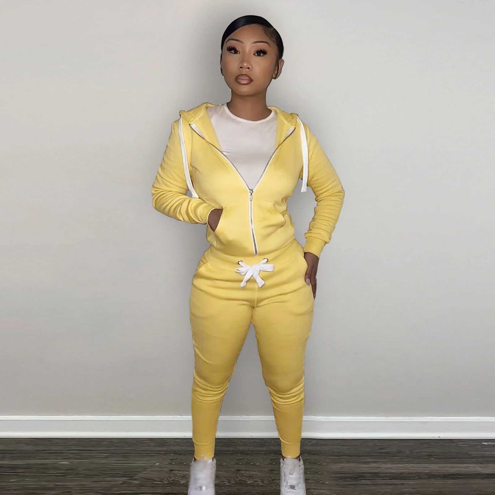 Women's Two Piece Pants Fall Outfits Womens Two Piece Set Womens Two Piece Set Sweetsuits for Women tracksuits Hoodies Pants sets fall clothing 2
