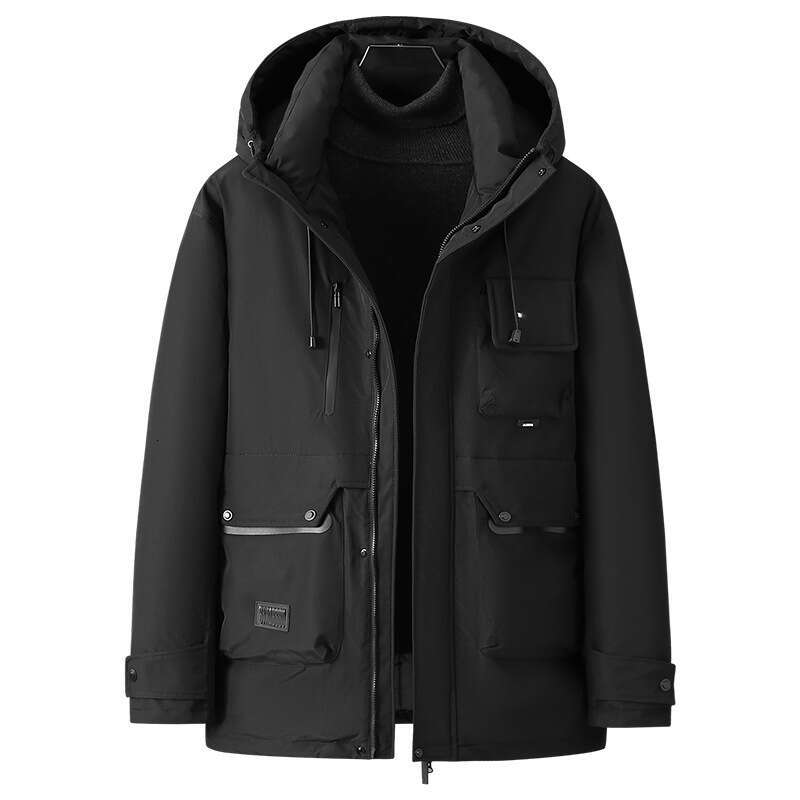 Winter new style with added fat, increased trend, overweight, medium to long men's down, cotton, cotton coat, cotton jacket, jacket, 300 pounds, 