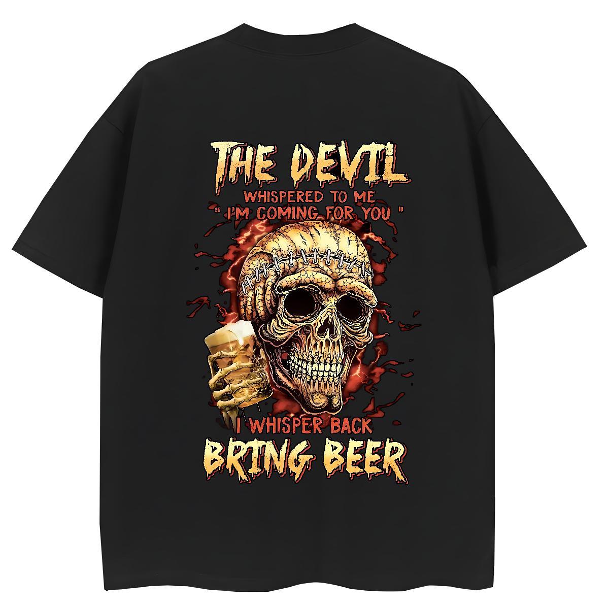 Fashion New T Shirts Women 230g Cotton Breathable Daily Wear skull Women Tees High quality DIY Anime Clothes Shirt