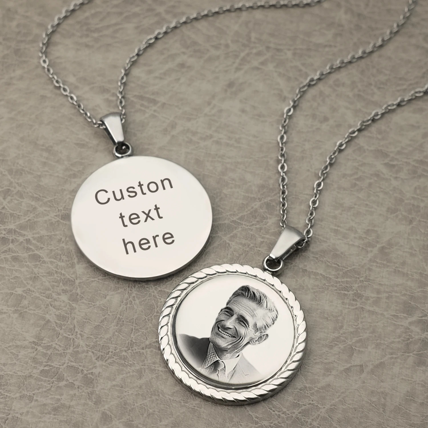 Customize po necklaces womens personalized jewelry customize any picture pendant Valentines gift commemorative necklace Mothers Day gift 241018