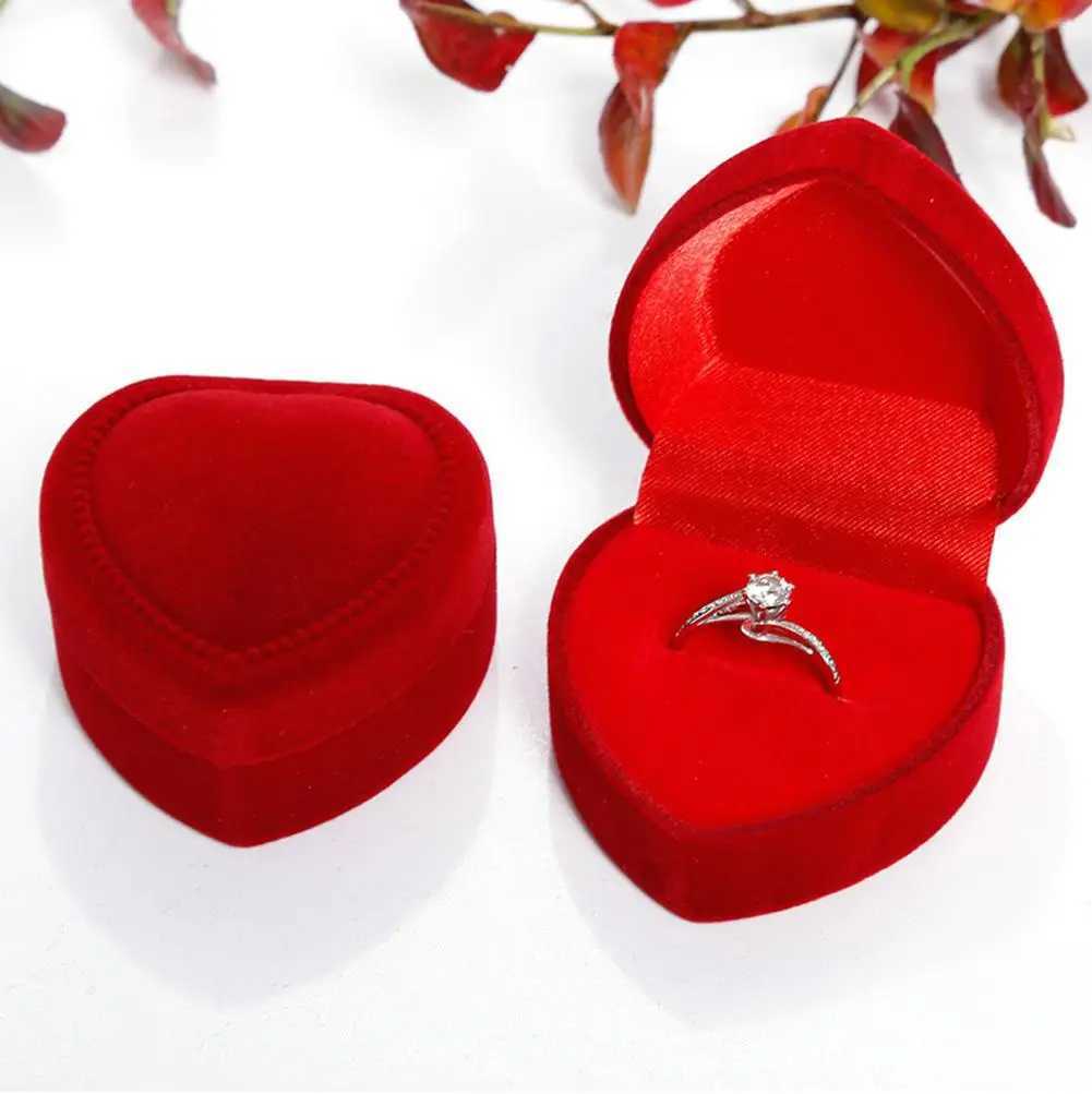 Heart shaped finger rings earrings jewelry display racks storage boxes wedding jewelry boxes gift boxes wholesale W241019