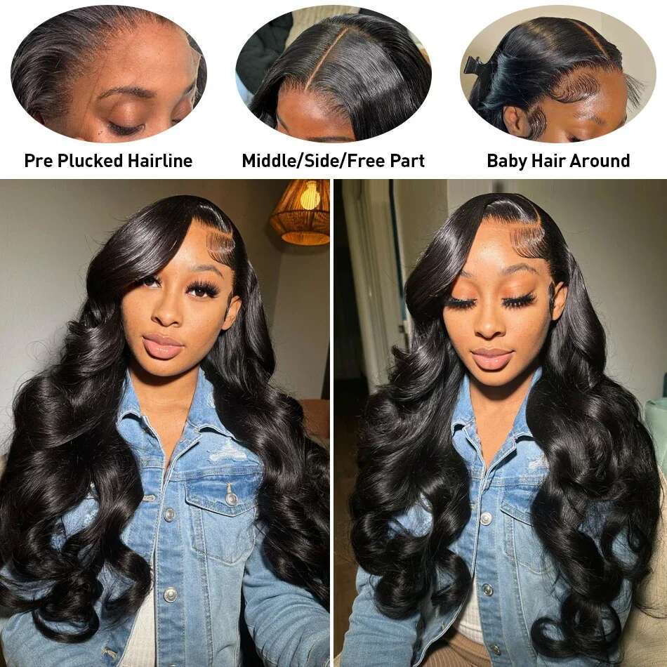 Lace x Hd Frontal Wig Front Human Hair Wigs For Black Women Inch Body Wave Brazilian s