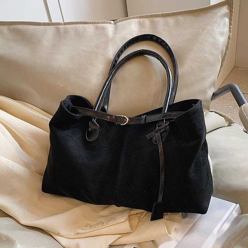 CMM Autumn and Winter Large Capacity Suede Bag for Women New Casual Commuter Shoulder Bag Handheld Tote Bag