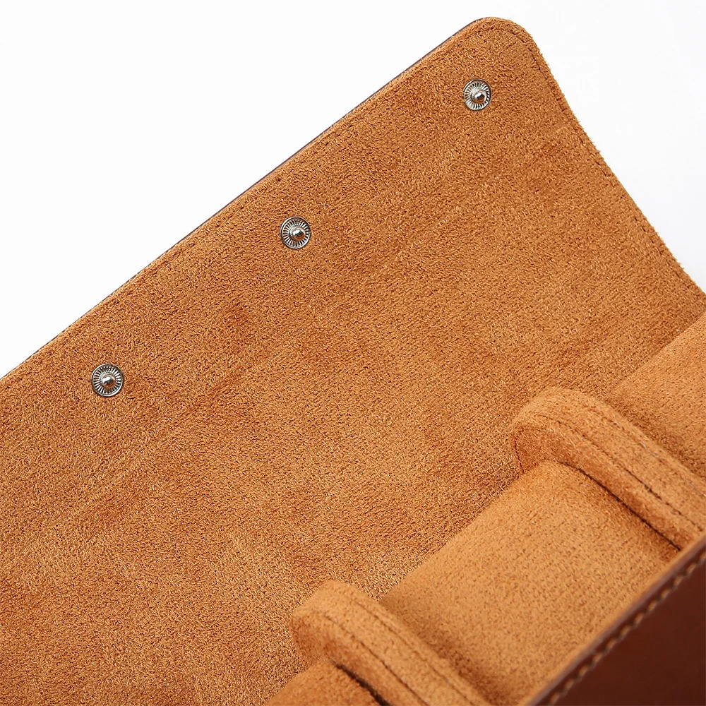 1/2/3- Watch Roll Travel Box Portable Retro Leather Watch Display Box Storage Box Watch Organizer Mens Christmas Gift 241018