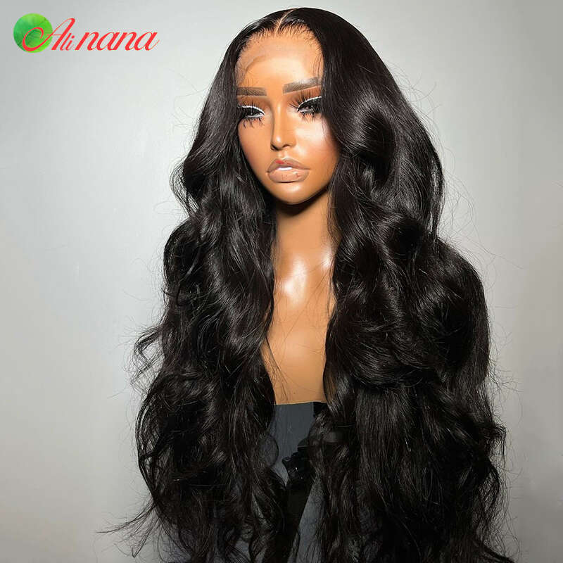 Highlights Brown Colored Body Wave 13X6 Frontal Pre-Plucked Peruvian Remy Human Hair Lace Front Wig For Black Women