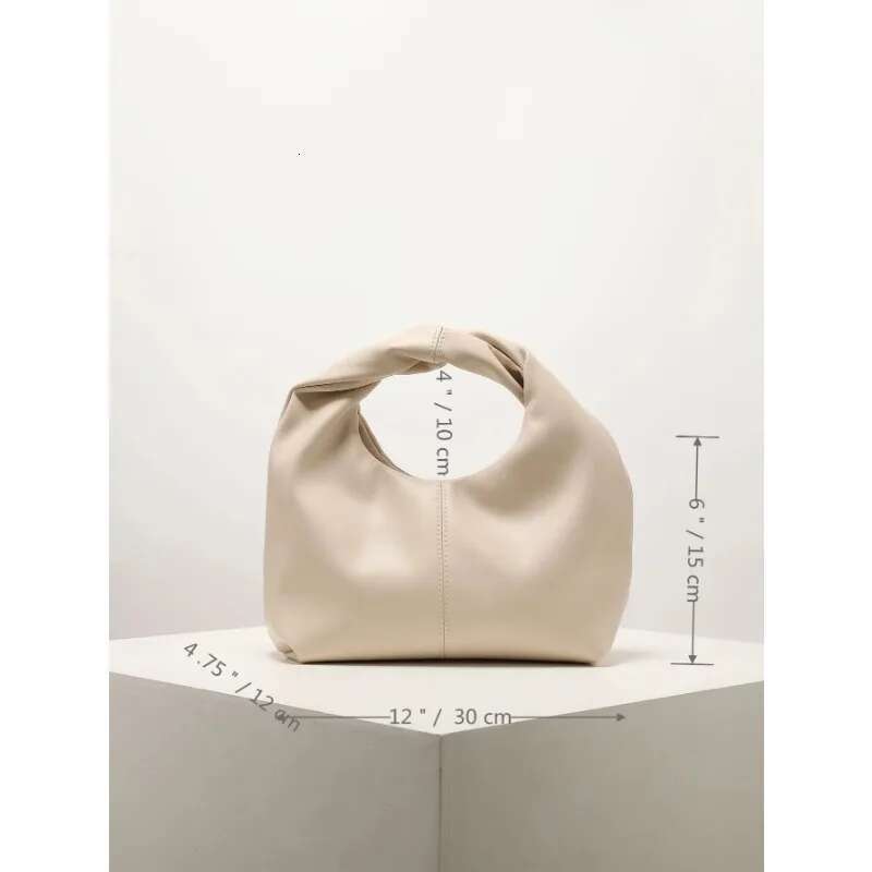 New Elegant Fashionable Twisted Square Solid Color Top Handbag Simple And Versatile Commuter Bag