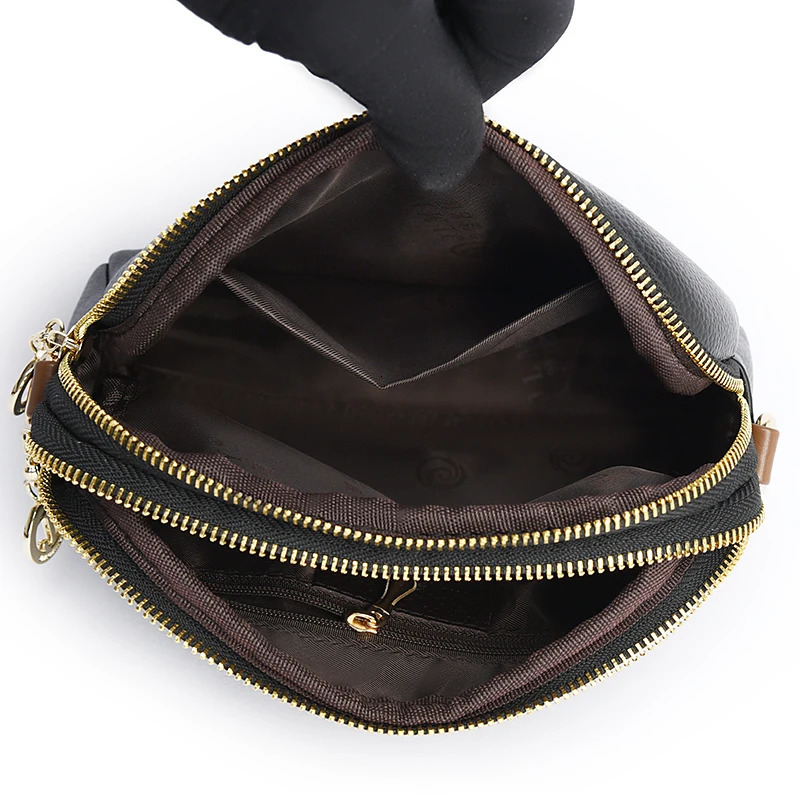 100% genuine leather shoulder bag womens handbag er denim flip bag womens messenger bag cross body bag 241018
