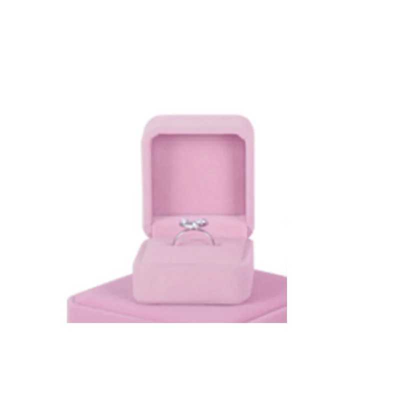 High quality 1 square wedding velvet earring ring box jewelry display box gift box fashion jewelry box accessories W241019