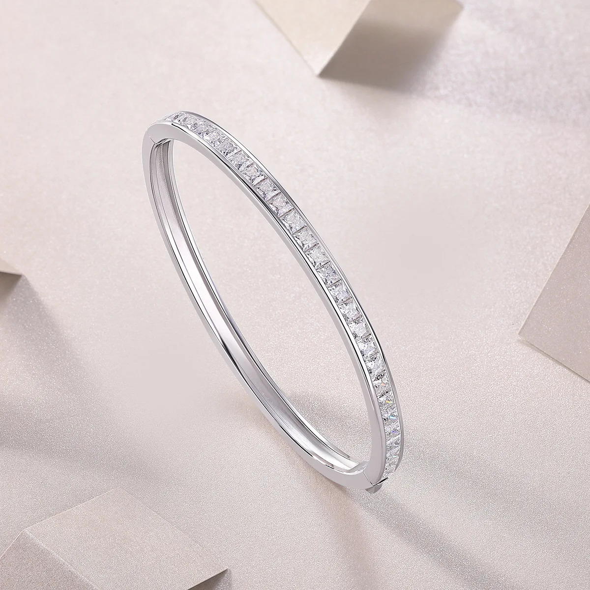 TBCYD 2.16cttw D Colored Bracelet for Women GRA Certified S925 Silver 3 * 3MM Princess Cut Diamond Bracelet Jewelry 241007