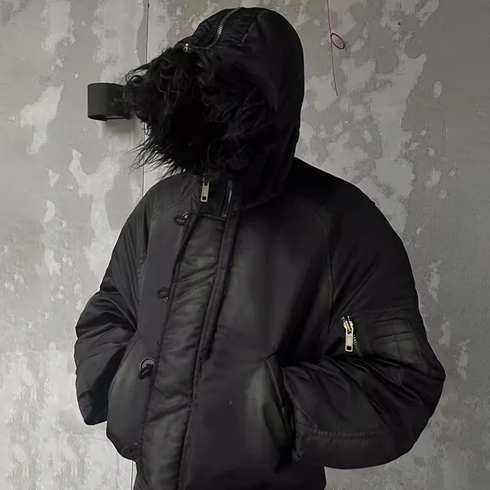 NIGO Mens Spring And Autumn Solid Color Washed Zipper Retro Hooded Jacket Coat Ngvp #nigo8846 241019