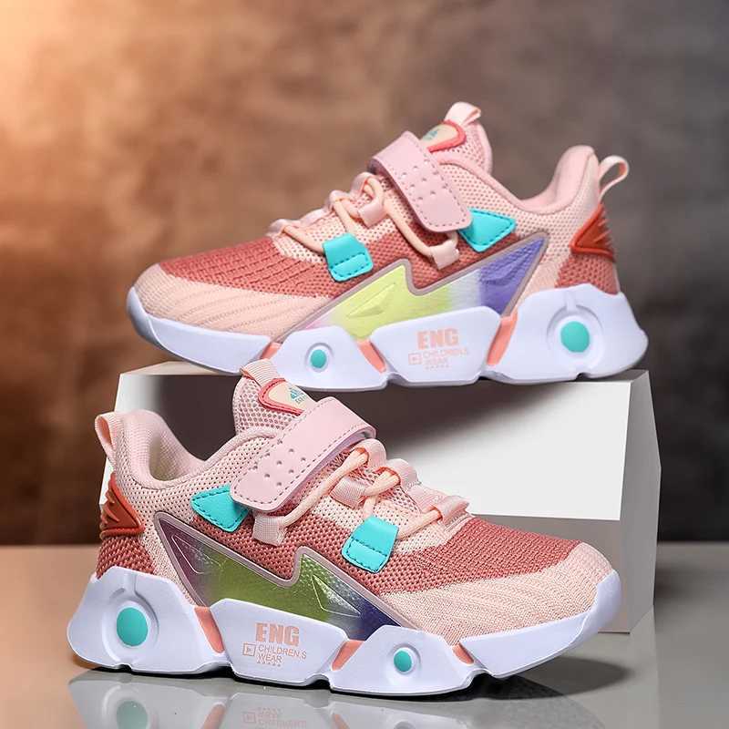 Athletic Outdoor Boys Girls Sneakers Kids Tennis Shoes for Walking/Running Lightweight Breathable Gym Shoes Outdoor H241019