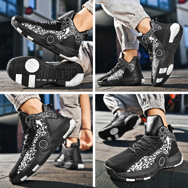 Basketball Shoes Kids Sneakers Breathable Mesh Men Shoes Student Fashion Anti Slip