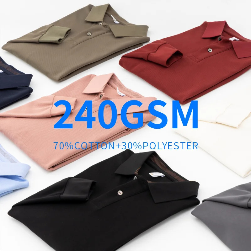 POLO customization free printing long sleeved picture T-shirt cultural shirt enterprise mens and womens work clothes 241018