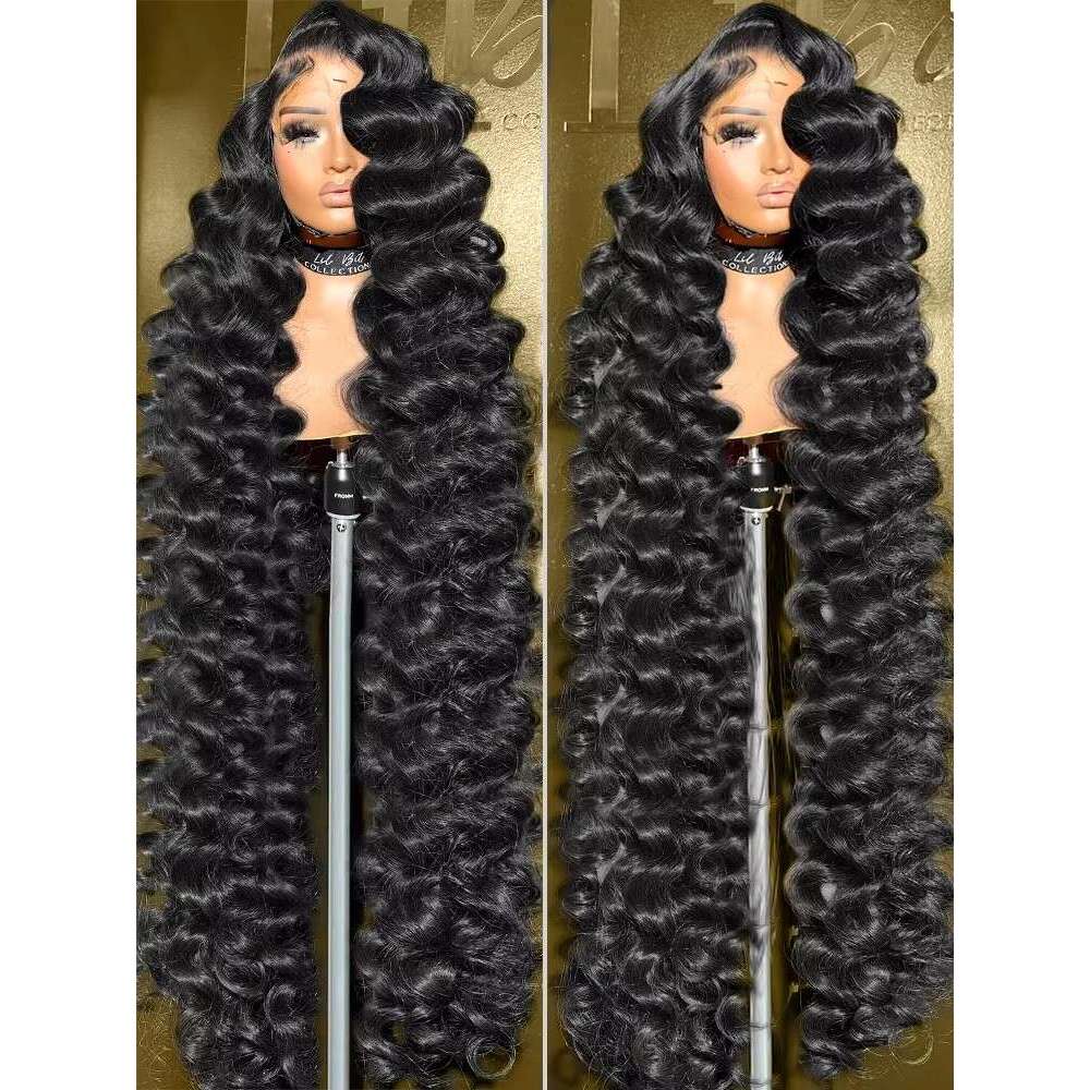 Melodie Loose Deep 220% Curly HD 13x6 Wigs Human Hair Pre Plucked Frontal 13x4 Water Wave Transparent Lace Front Wig