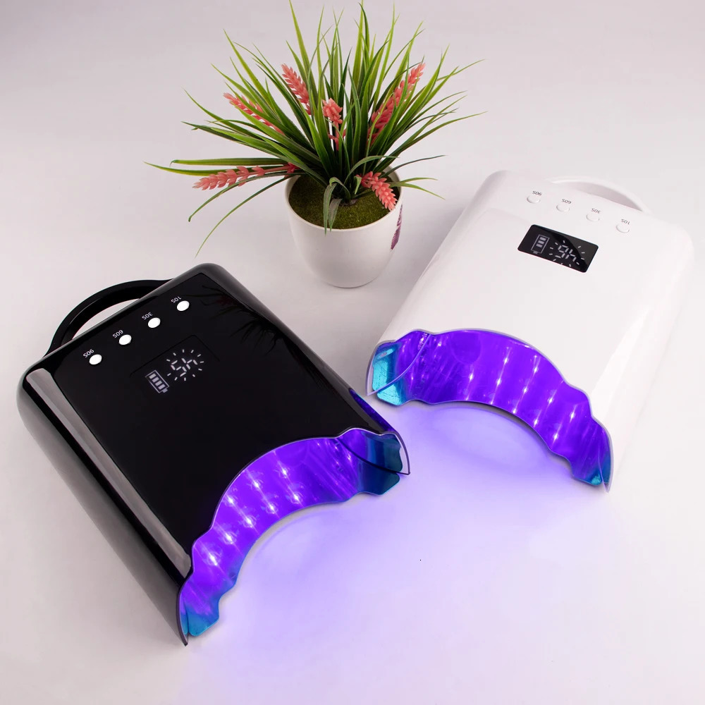 Pro cordless 78W UV LED nail lamp Manual rechargeable battery nail dryer for curing gel polishing lamp Wireless LED 241018