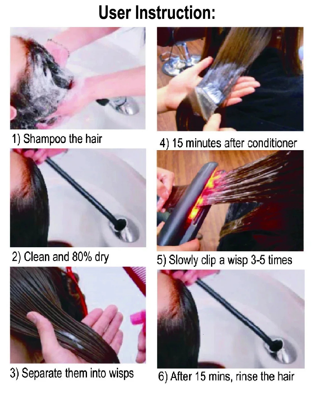 RUCHA Ultrasonic Infrared Straightener Cold Hair Care Flat Iron Used for Professional Hair Care and of Damaged Hair 241018