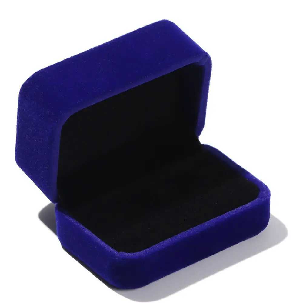 Square Velvet Bead Treasure Box Couple Double Ring Box Wedding Ring Display Box Storage Organizer Gift Packaging Box W241019