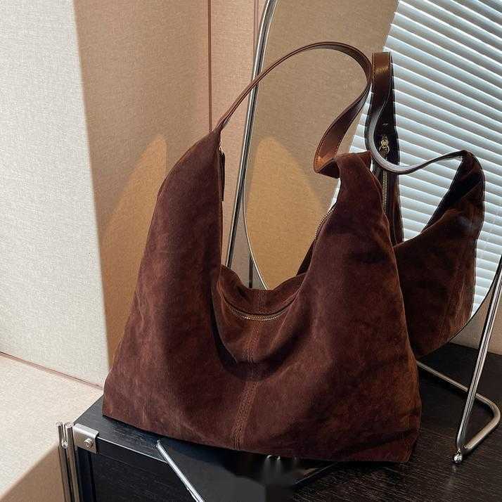 CMM Autumn and Winter Suede Bag for Women Large Capacity New Versatile Shoulder Bag Large Capacity Tote Bag
