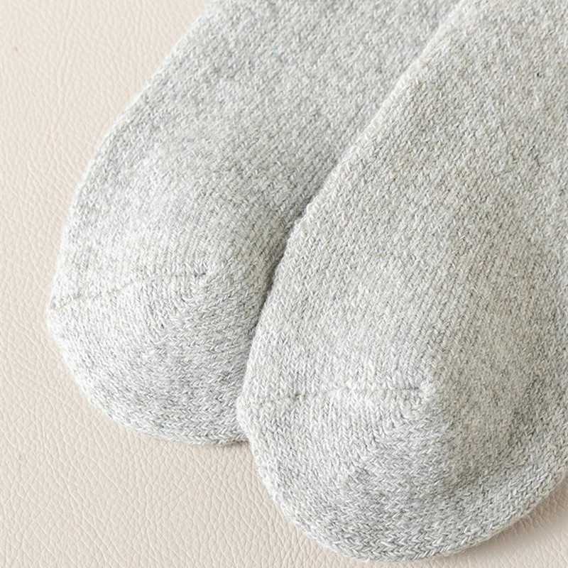 1 Pairs Autumn Winter Mens Warm Tube Socks Christmas Elk Pattern Large Size Velvet Thickened Terry Women Anti-odor Wool SocksXJ241019