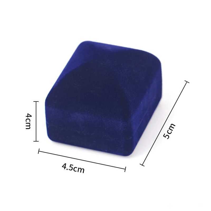 Vintage square red velvet ring box jewelry box storage box organizer gift earring packaging box portable travel wedding wholesale W241019