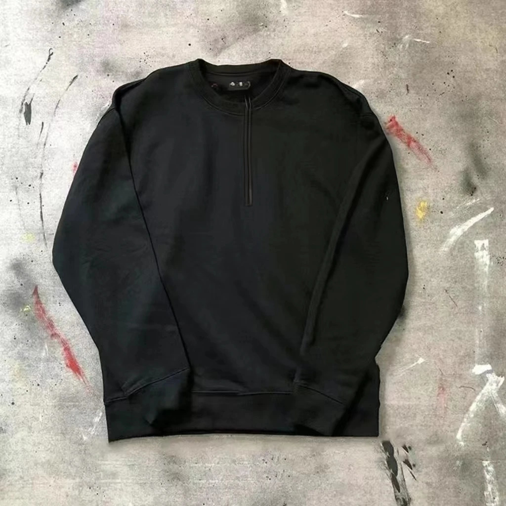 Fall Mens Solid Color Long Sleeve Sweater Hoodie Cotton Loose Comfortable Stone and Womens Sweaters 241010