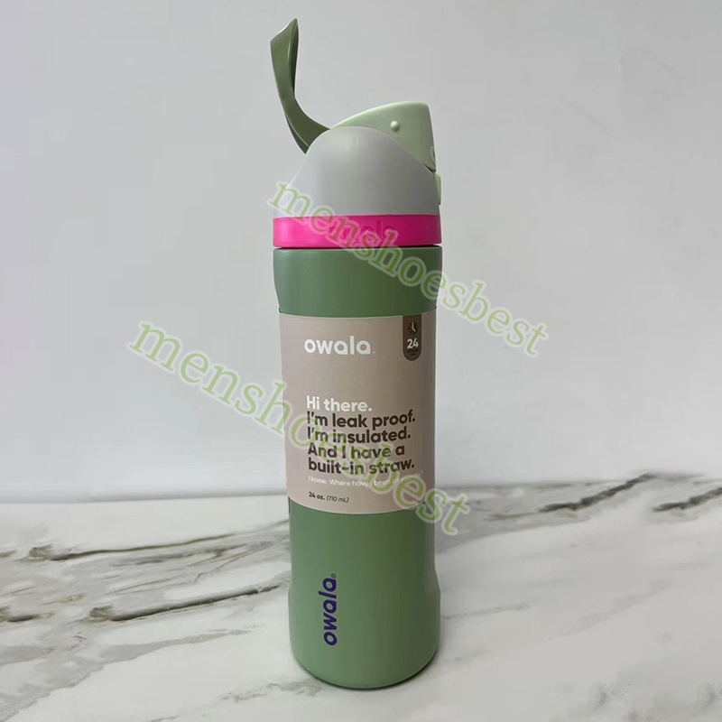 New Owala Insulated Portable Outdoor Sports Water Bottle Handheld Straw Cup