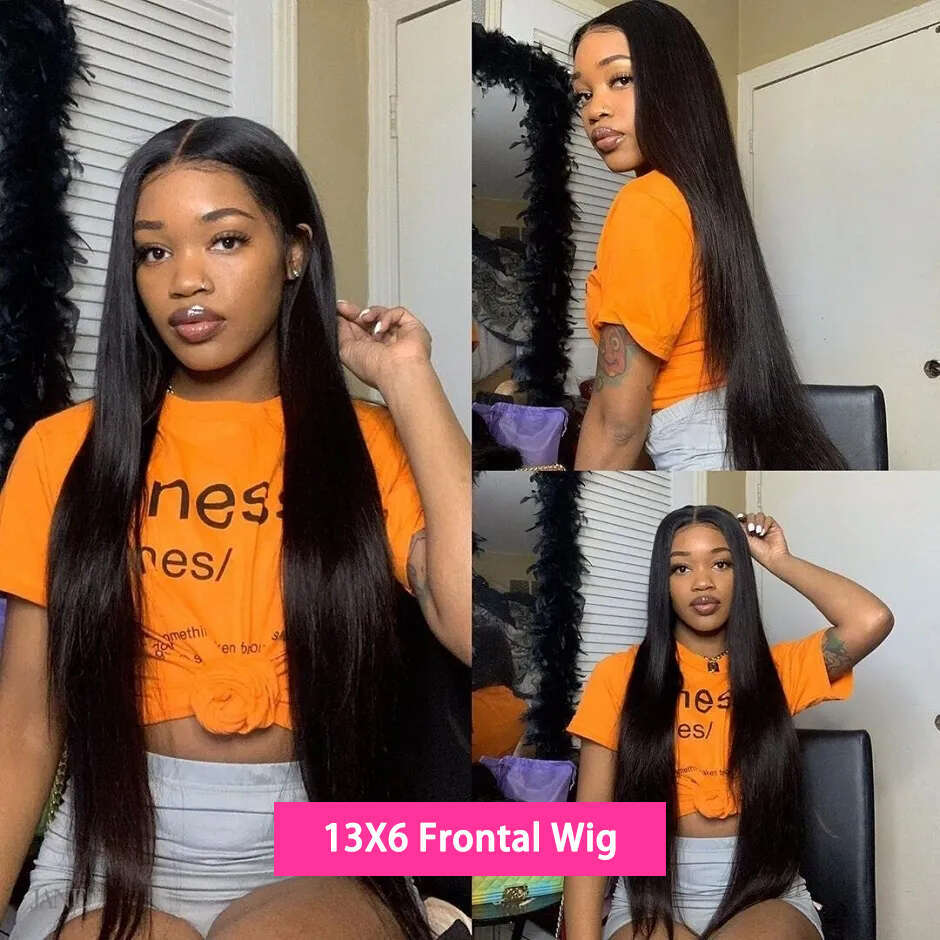 Glueless Wear Go Wig Brazilian Straight x HD Lace Closure Human Hair Ready To Pre Cut plucked Bling