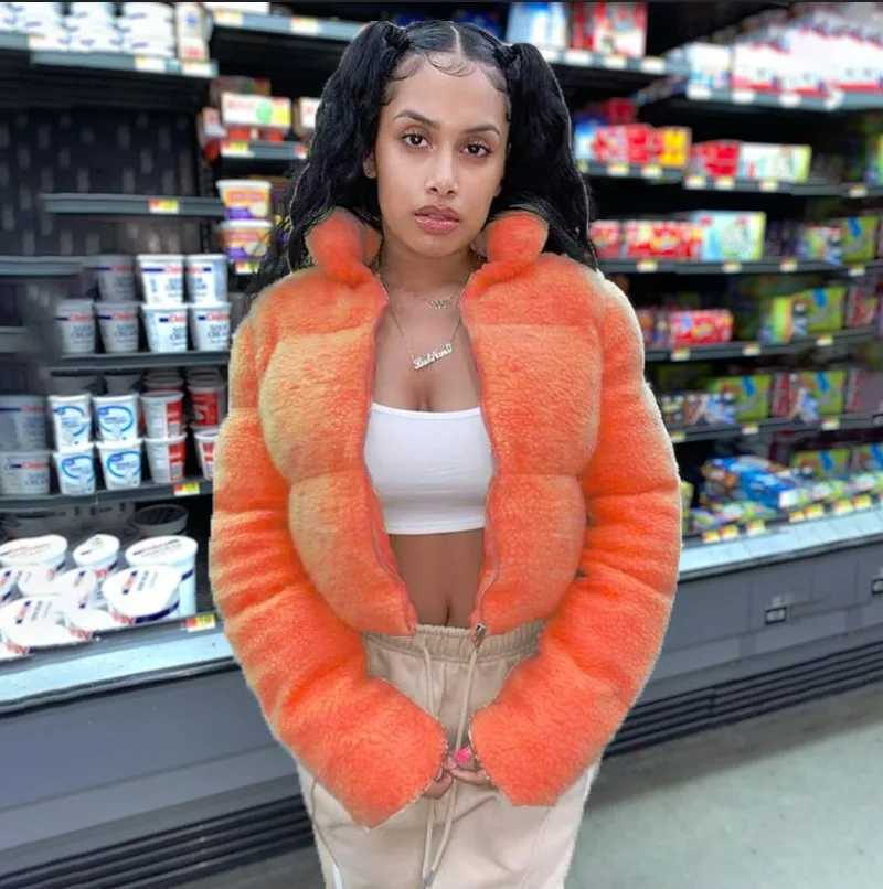 Women's Down Parkas Bubble Coats 2024 Winter Pure Cotton Coat Womens Fashion Cutting Inflatable Thick Jacket Casual Coat Parkas Womens Y240824WXZ