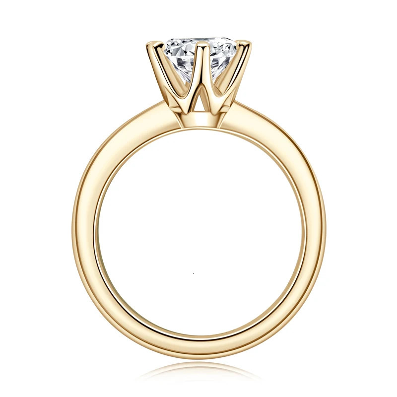 8MM 2CT ring with certificate 925 sterling silver card ring suitable for women sparkling wedding band gift 241007