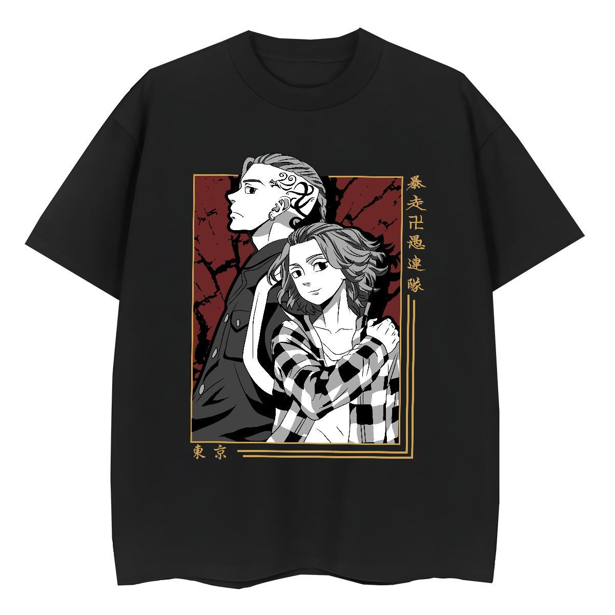 2024 T-Shirts for Women 230g Cotton Breathable Crew Neck Casual Tokyo Revengers Lady T shirt Brand Oversized Polos