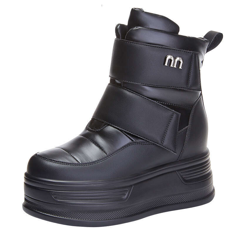Fashion Snow Boots For Women In The Autumn And Winter 2024 New Style With Anti Cold Insulation And Plush Cotton Boots Thick Soled And Internally Raise