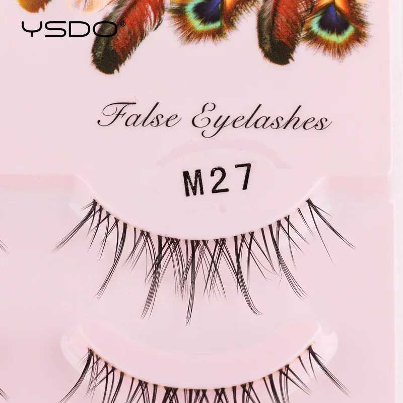 YSDO 3/5Pairs Manga False Eyelashes Wet Lashes Cross Anime Cosplay Spiked Eyelashes Naturally Soft Korean Makeup Lash ExtensionXJ241019