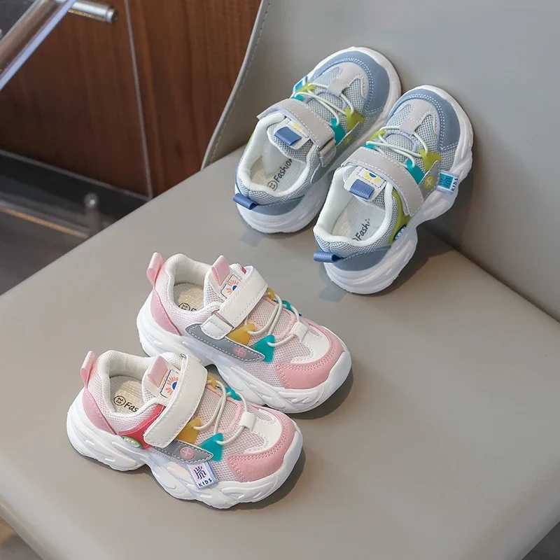 Athletic Outdoor Kids Sports Shoes Children Casual Running Shoes for Boys Girls Mesh Breathable Fashion Sneakers Spring Summer Anti-skid Soft H241019