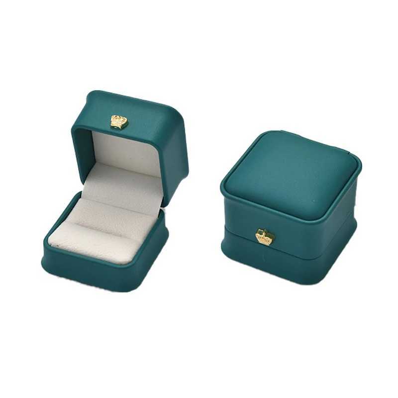 High quality square wedding PU earrings ring box amazing engagement party earrings jewelry display gift box W241019
