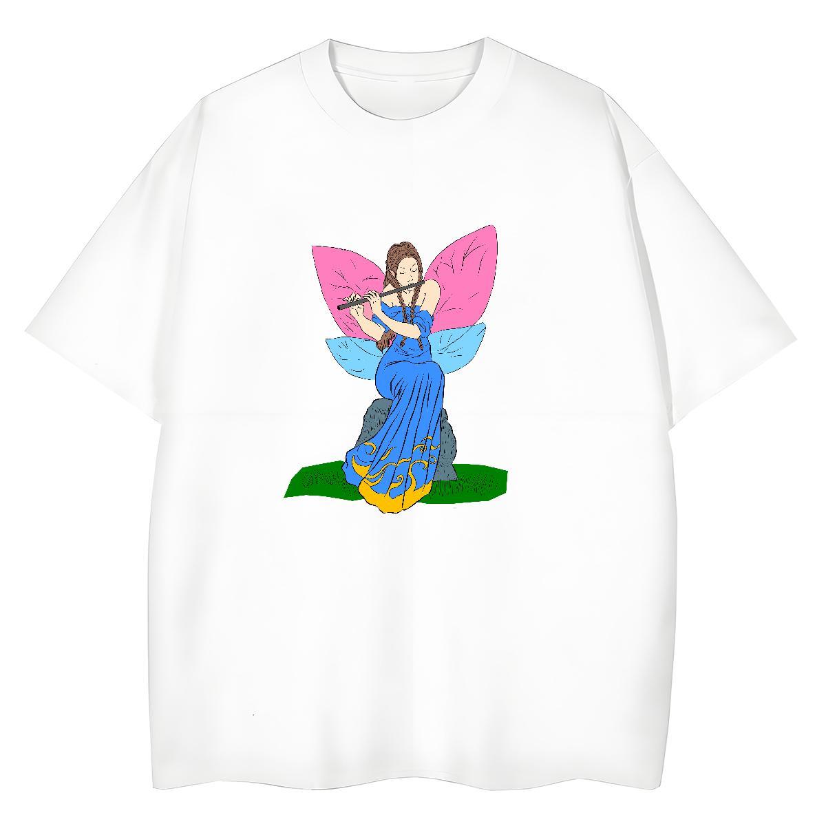 Designer T Shirt For Woman 230g Cotton Crew Neck Street portrait Unisex Tshirts Designer Nice Custom Printed Polos