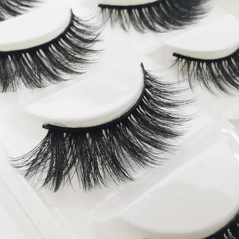 3/5/10 Pairs Dramatic Thick Full False Eyelashes Fluffy Soft 3D Mink Lashes Natural Long Faux Cils Eyelash Extension Makeup ToolXJ241019