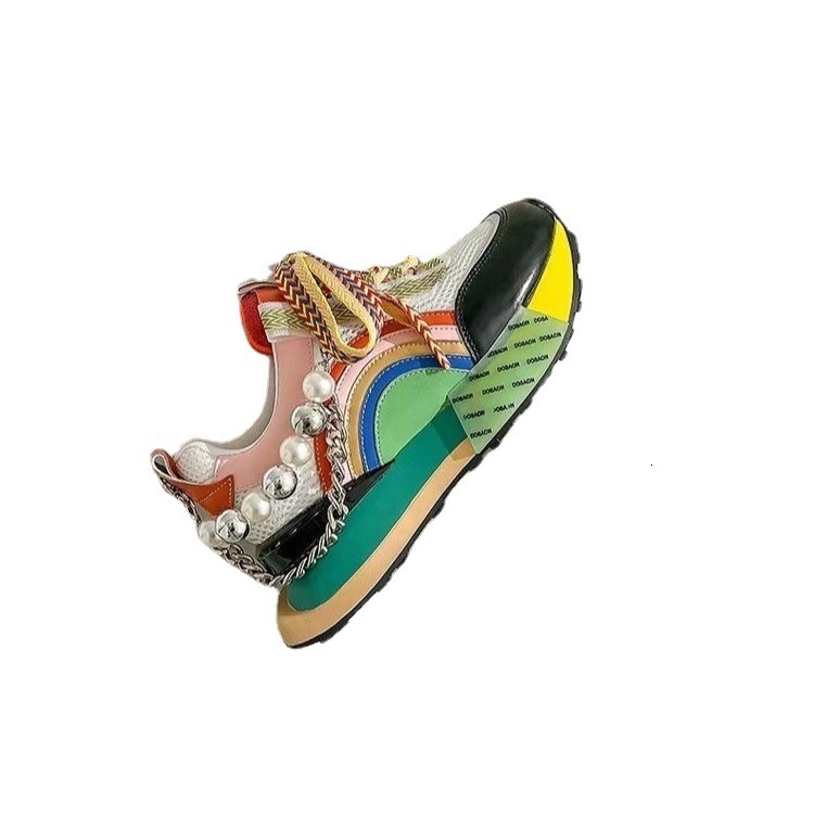 Classic and versatile dad shoes, women's 2022 new mesh breathable casual sports shoes, small size increase