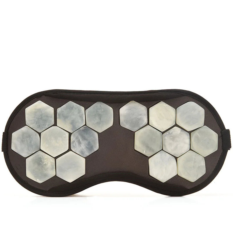 Electric Jade Eye Stone Mask Tourmaline Heating Massager Compress For Muscle Relaxation Relieve Insomnia 241008