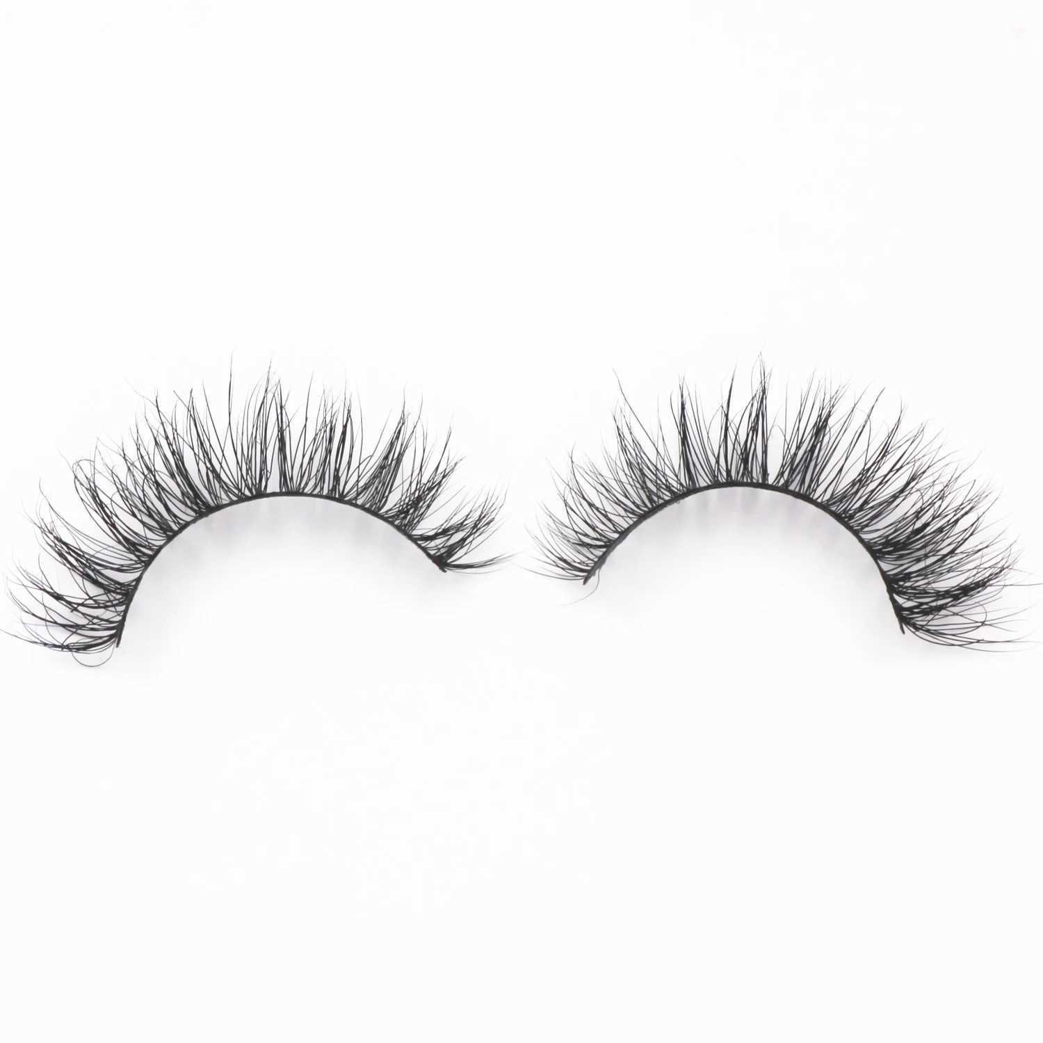 Mink Lashes Natural Eyelashes Short 3D Mink Eyelashes False Eyelashes Handmade Full Strip Lash Mink Lashes Makeup Fake EyelashesXJ241019