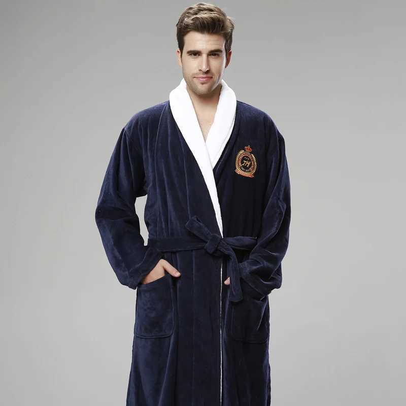 Bathrobe 100% Cotton Cut Velvet Towel Material Thickening Increase Hotel Yukata MenS Winter Pyjamas Beauty Salon NightgownXJ241018