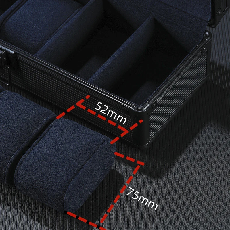 5-slot high-end aluminum alloy watch box watch storage box detachable and mobile Diy internal watch storage display box 241018