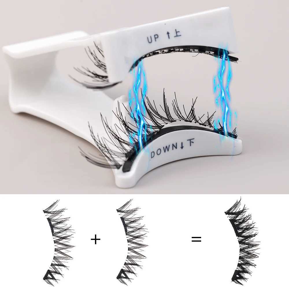 3D Magnetic False Eyelashes Set Reusable Natural Wispy Magnetic Fake Eyelash Easy To Wear No Glue Magnet Lashes with ApplicatorXJ241019