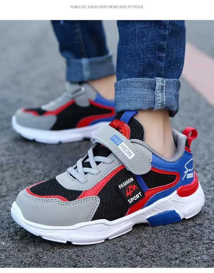 Athletic Outdoor Childrens fashion sports shoes boys running breathable shoes childrens winter outdoor lightweight leather sports shoes sizes 28 to 40