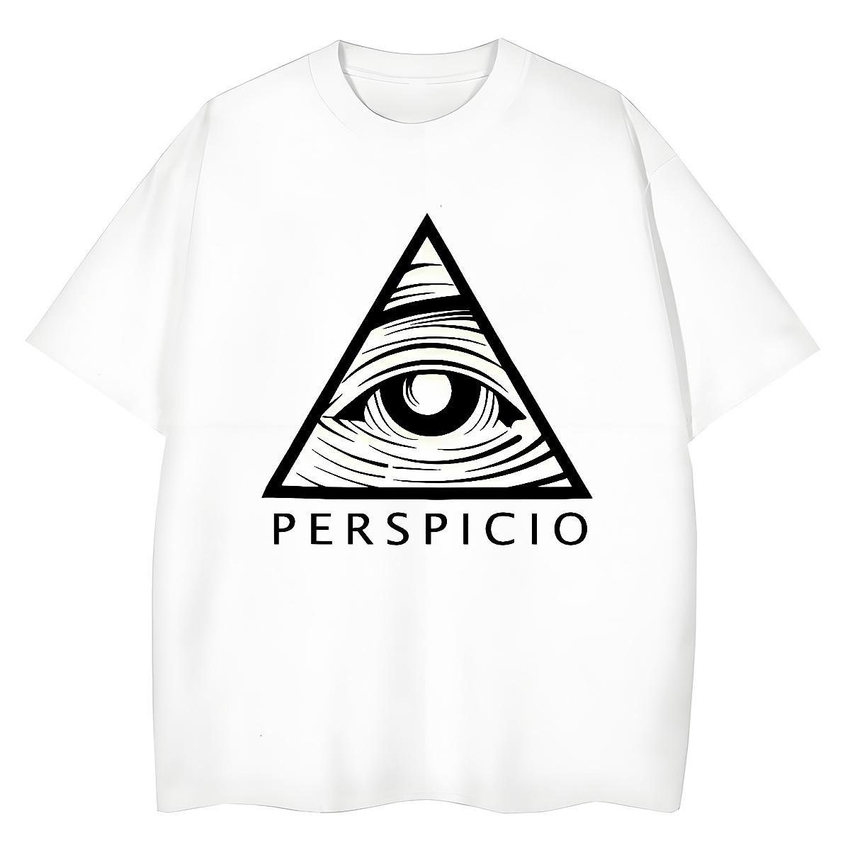 New T Shirts Women 230g Pure Cotton Crew Neck Casual Daily Wear eye of the devil Womens Tshirts Loose Anime Print Top Shirts