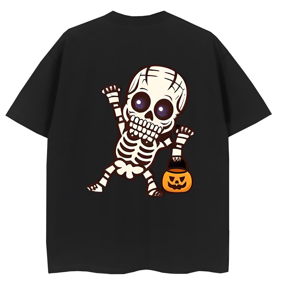 Designer Woman T Shirts 230g Cotton Breathable Short Sleeve Casual Beach skull Woman Tshirt Nice Anime Print Tees Shirts