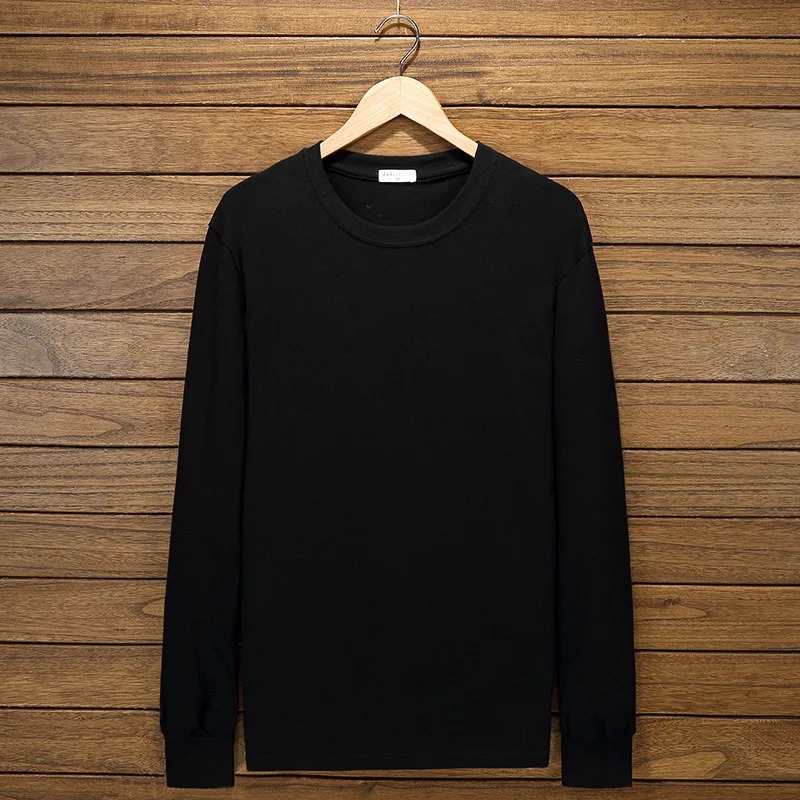 Plus Size Big 8XL 10XL 12XL Mens T-shirt Long Sleeve Autumn Loose T-shirt Cotton Home T-shirt Top 54 52 56 64 68 150KG 160KG 241019
